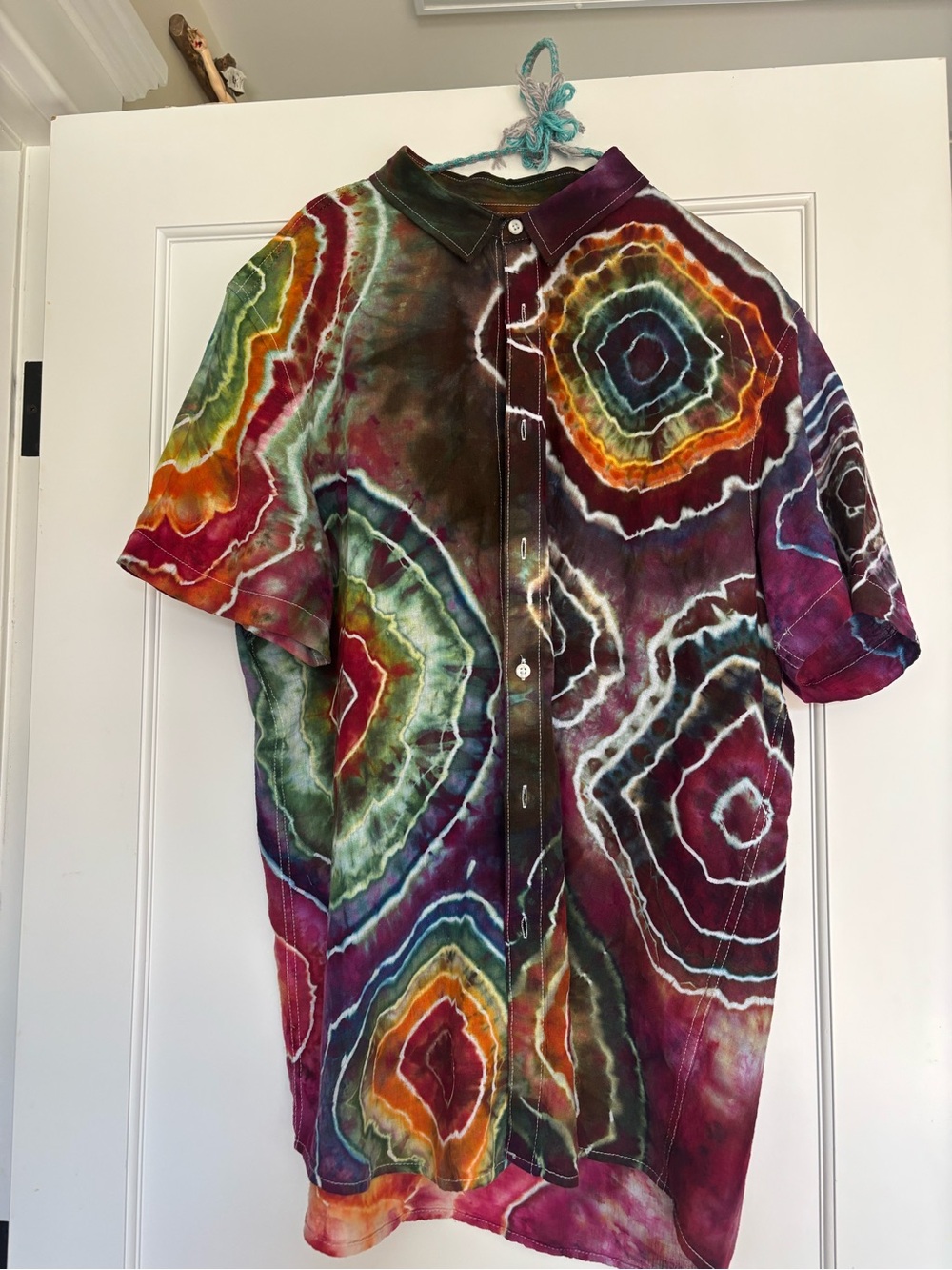 American Rag Multicolor Tie-Dye Button-Down Shirt